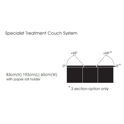 Specialist Treatment Couch with Full Cabinet Base