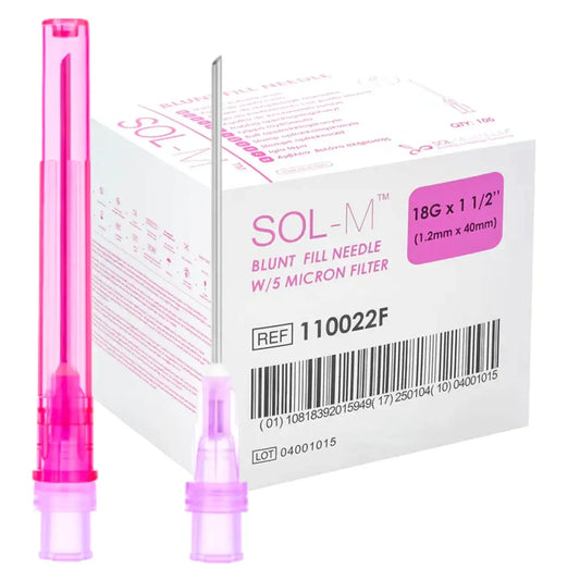 SOL-M™ Blunt Fill Needles with Filter | Box of 100