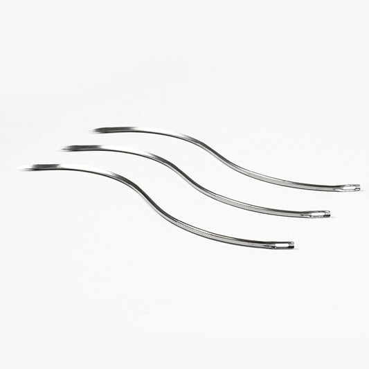 3 Serpentine stainless steel needles