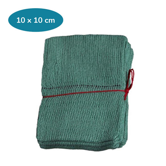 Premier Detectors® X–Ray Detectable Swabs | Non Sterile | Green | 12ply | 10cm x 10 cm | Pack of 100