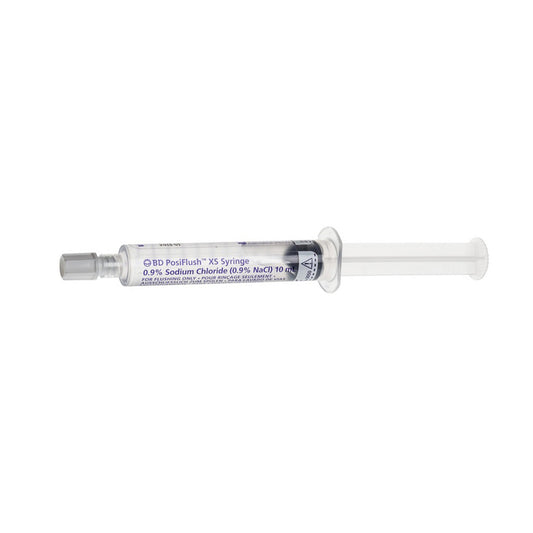 BD PosiFlush™ XS 10ml Pre-Filled Saline Syringe 306572 | Box of 30