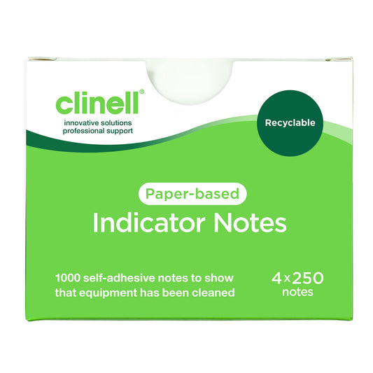 Clinell Clean Indicator Note Pads | 250 Sheets | Pack of 4