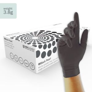 Unigloves Black Pearl Nitrile Powder Free Gloves (100)