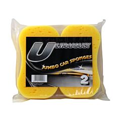 Ultramaxx Jumbo Car Sponge | 22cm x 11cm | Pack of 2