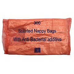 Scented Antibacterial Nappy Sacks (300) 