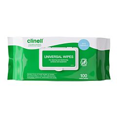 Clinell Universal Sanitising Wipes | Pack of 100 | Out of Date