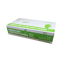 SafeCare Vinyl Powder Free Gloves - Small (100)