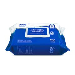 200 flow wrap of clinell antibacterial hand wipes