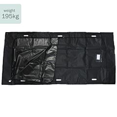Extra Heavy Duty Reinforced Black P.E.V.A. Body Bag with Grab Handle