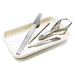 Image of stainless steel vernacare podiatry basic procedure pack.