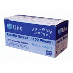 Alcotip Isopropyl Alcohol Swabs UNG602 