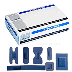 Sterochef Blue Detectable Plasters