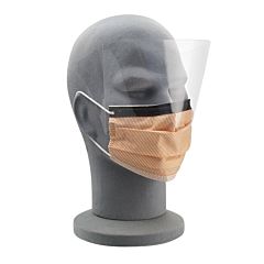 Fluidprotect face mask with visor and loops. 