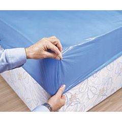 Premier Waterproof Blue fitted mattress protector. 