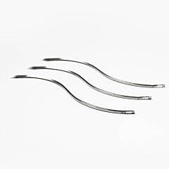 3 Serpentine stainless steel needles