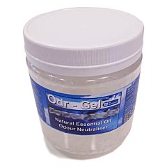 odr-gel see-through tub with blue label
