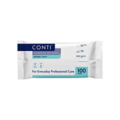 Conti SuperSoft Patient Cleansing Dry Wipes | Pack of 100 | CXW110