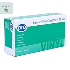 Pro Clear Vinyl Powder Free Gloves