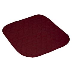 Textured absorbent senset washable seat pad in the colour wine. 