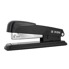 A black stapler by IKON.
